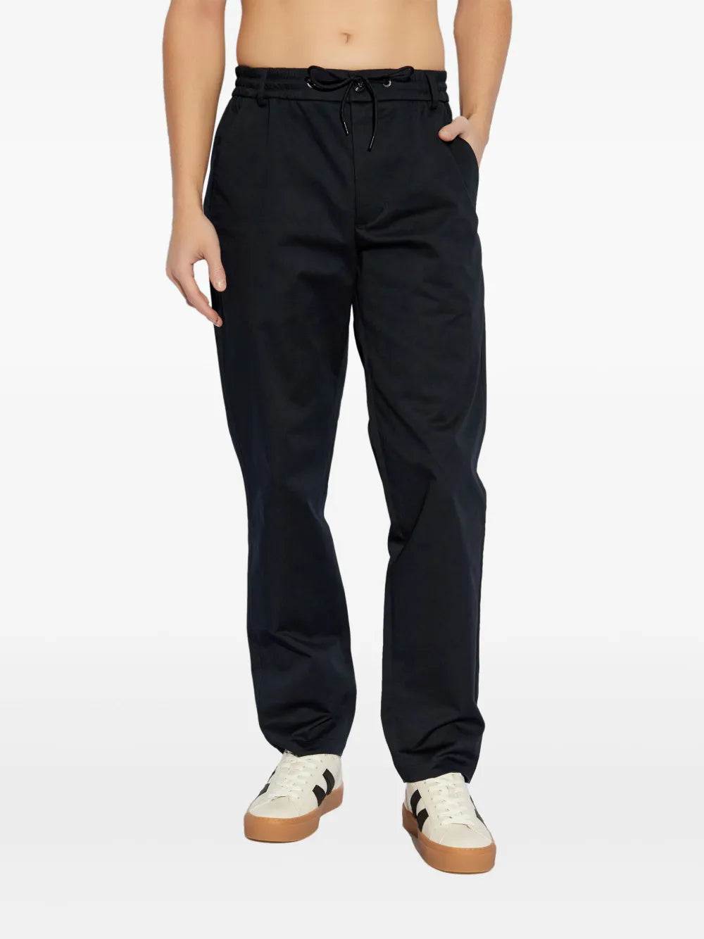 Pantalones Pantalones de algodón Moncler azul oscuro Homme