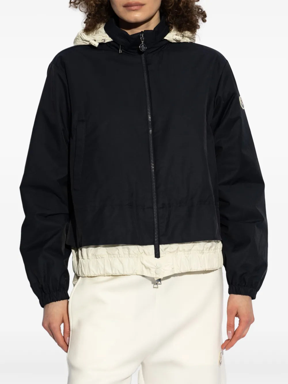 재킷 Janze Bicolor Jacket Moncler 진한 파란색 Femme