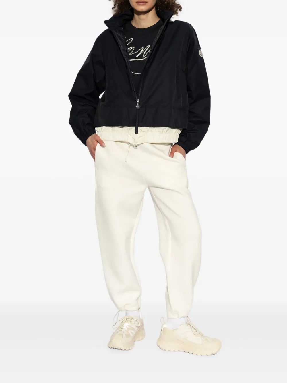 재킷 Janze Bicolor Jacket Moncler 진한 파란색 Femme