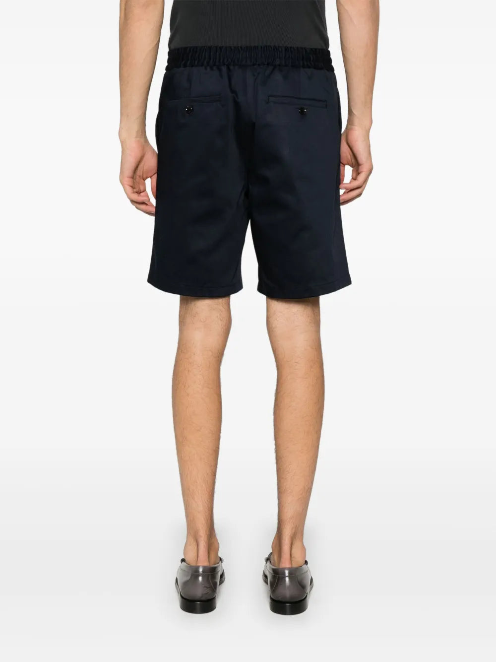 Shorts Calções de Algodão Ami PARIS Azul escuro Homme