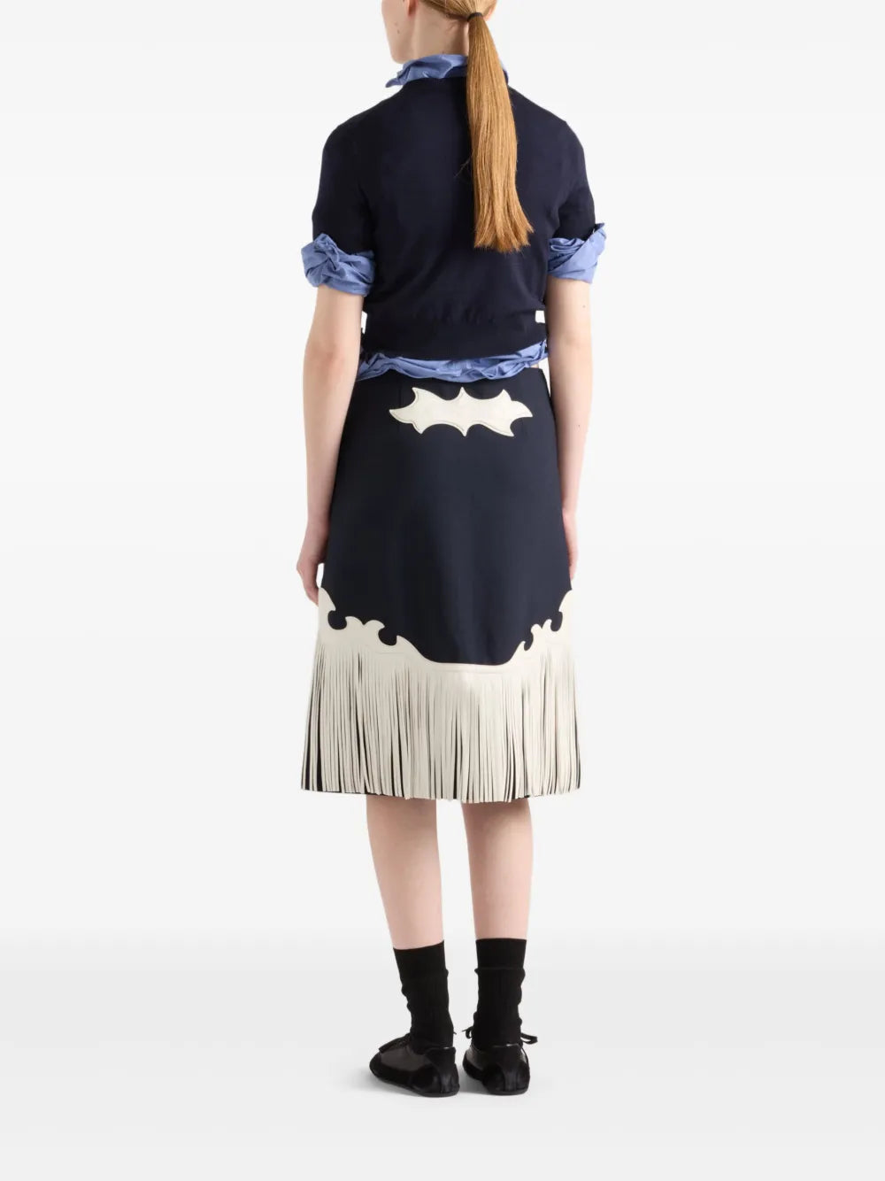 Maille Pull à manches courtes Prada Bleu foncé Femme