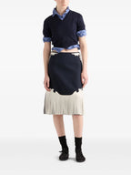 Prendas de punto Suéter de Manga Corta Prada azul oscuro Femme