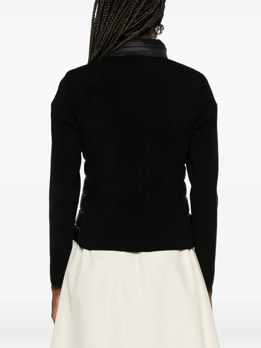 Vestes Veste bi-matière matelassée Moncler Noir Femme