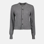 Maille Cardigan Ami de Coeur en cachemire Ami PARIS Gris Femme