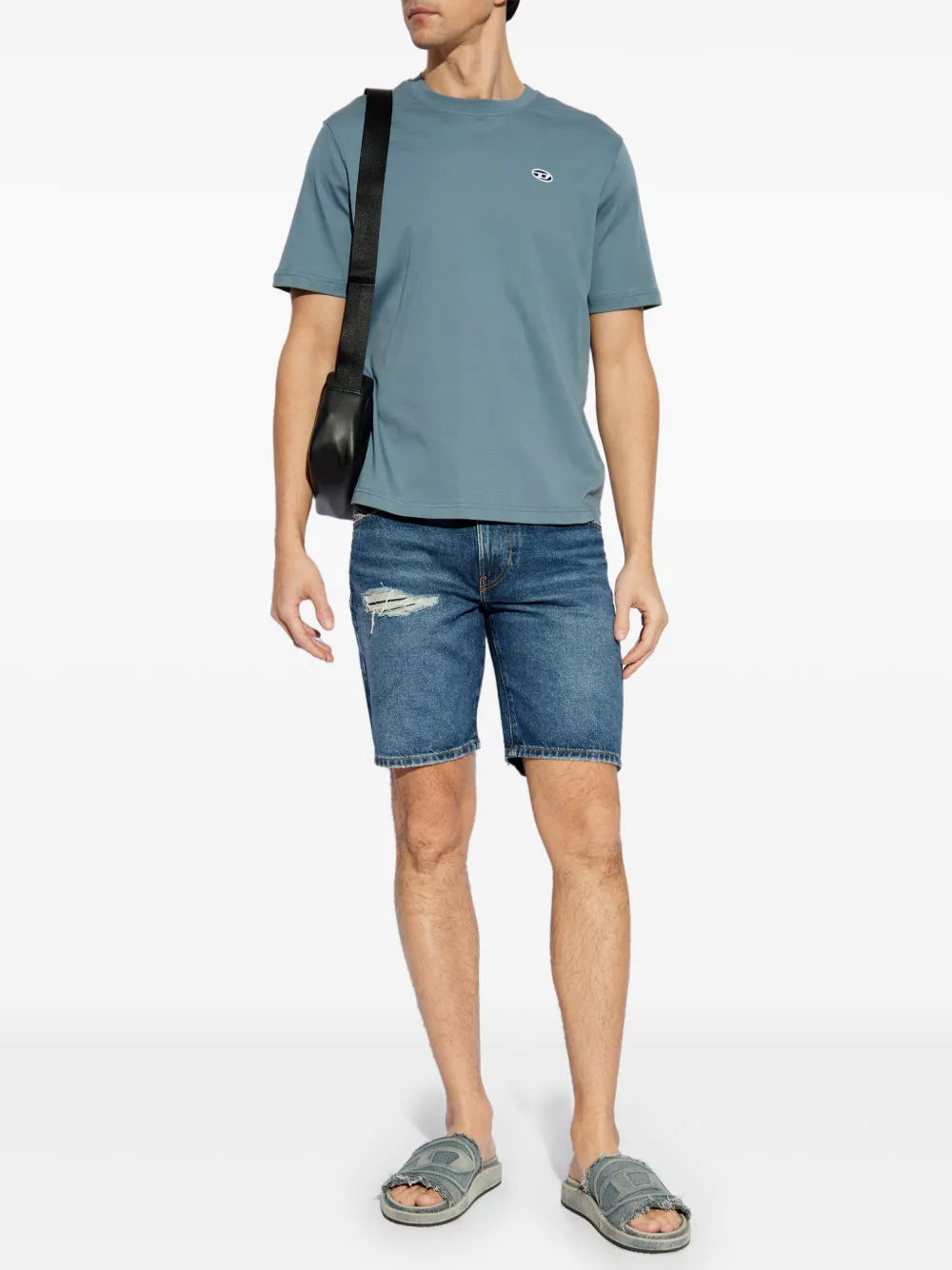 T-shirts T-shirt T-Adjust Diesel Bleu Homme