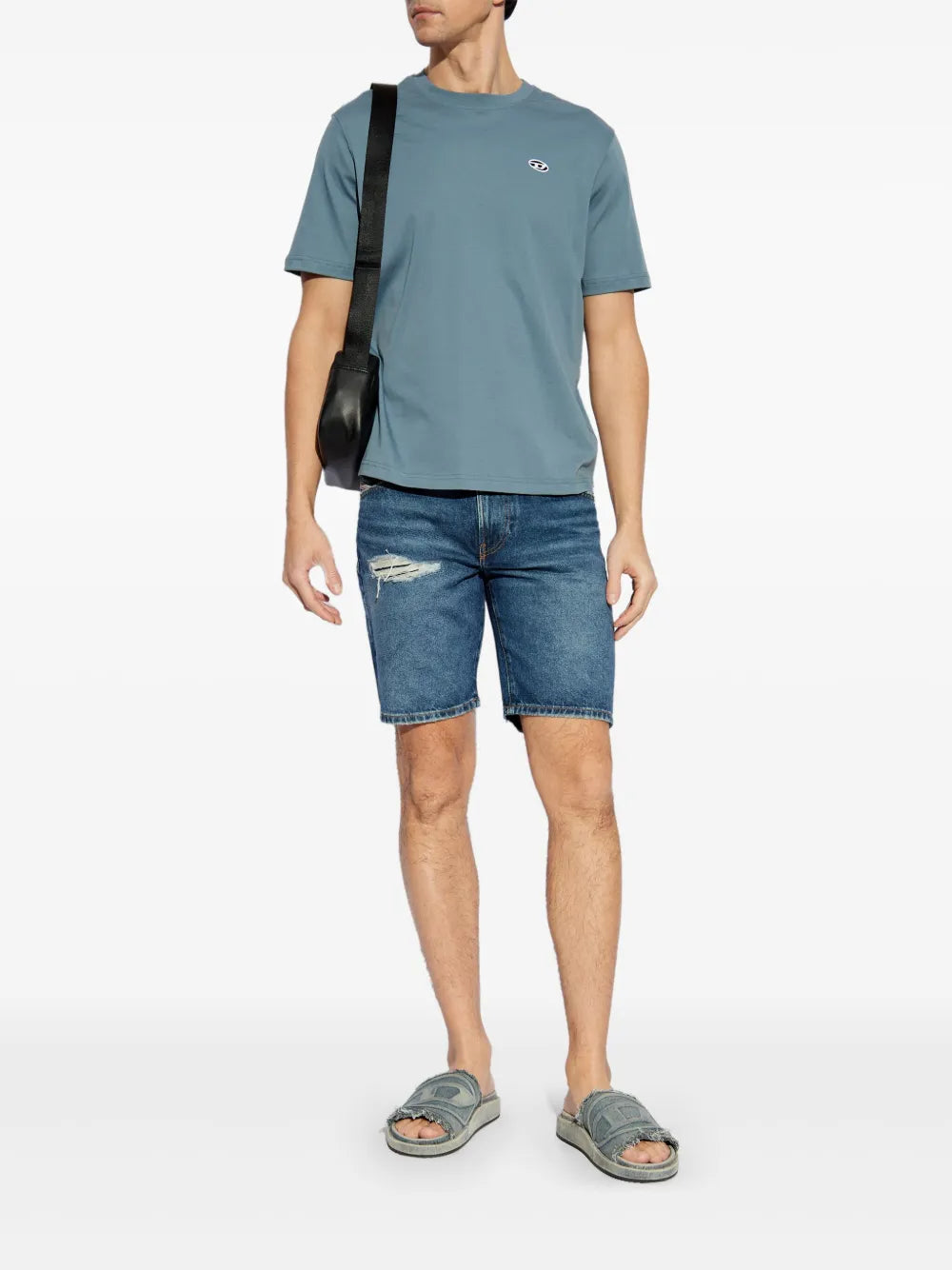 Shorts Short en jean D-Fin Diesel Bleu Homme