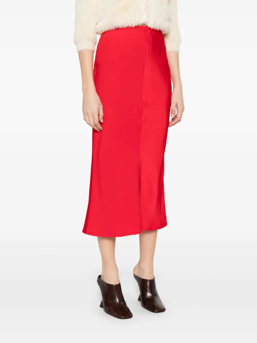 Skirts Straight Midi Skirt Ami PARIS Red Femme
