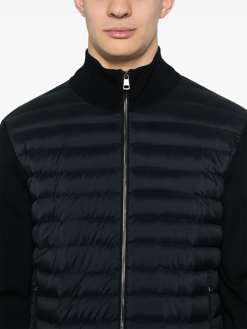Vestes Doudoune bi-matière Moncler Bleu foncé Homme