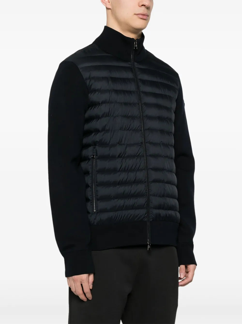 Vestes Doudoune bi-matière Moncler Bleu foncé Homme