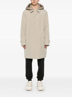 Casacos Miroir Long Coat Moncler Bege Homme