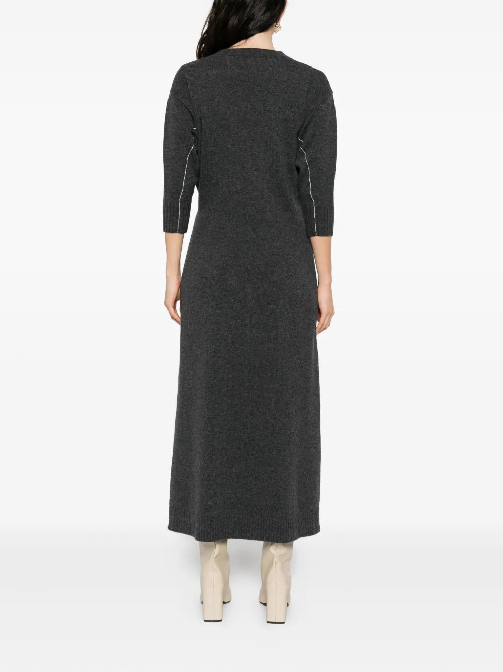 Image de l'article Robe longue en laine de la marque Rabanne pour Femme - Saison Automne-Hiver 2025 - Vue détaillée_4