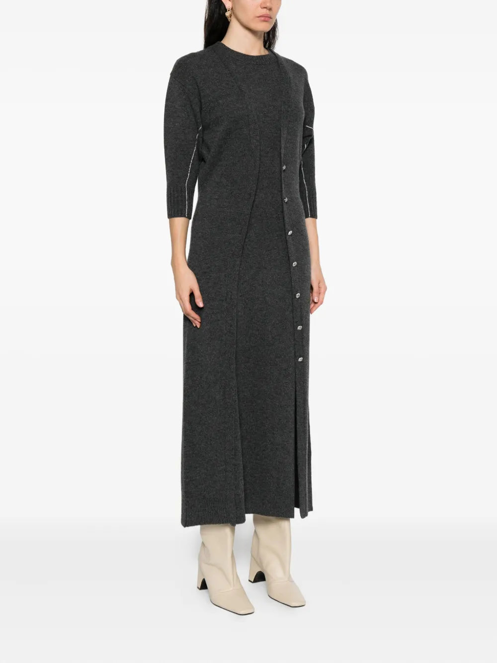 Image de l'article Robe longue en laine de la marque Rabanne pour Femme - Saison Automne-Hiver 2025 - Vue détaillée_1