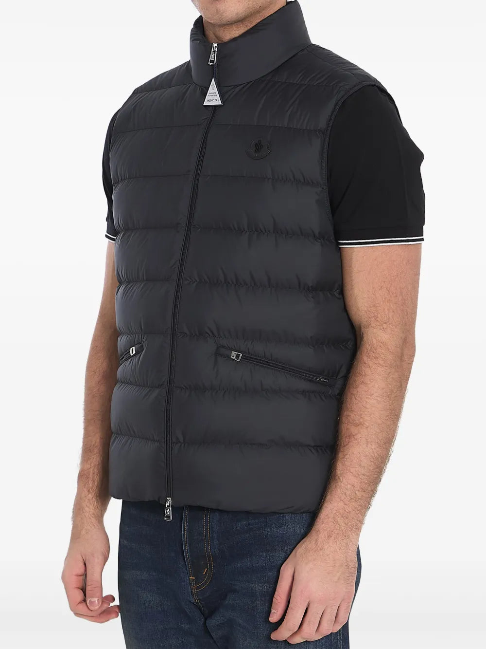Jaquetas Casaco Sem Mangas Lechtal Moncler Preto Homme