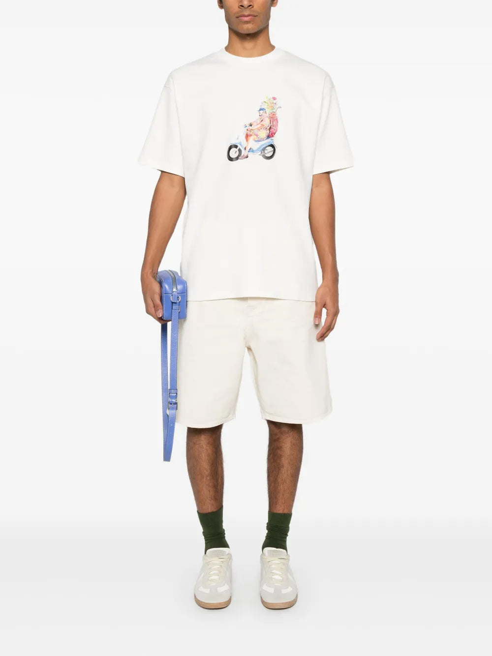 T-Shirts Golfer T-Shirt Drole De Monsieur Weiß Herren