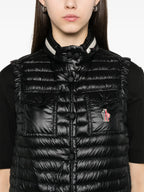 Jaquetas Casaco de Plumas Sem Mangas Gumiane Moncler Grenoble Preto Femme