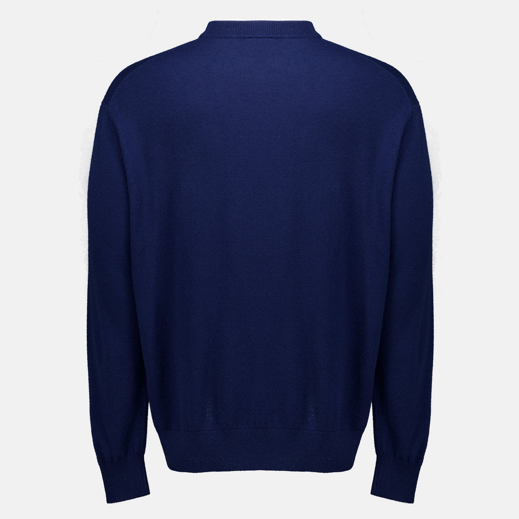 Sweatshirts D Miror Wollpullover Navy Blau Drole De Monsieur Bleu foncé Homme