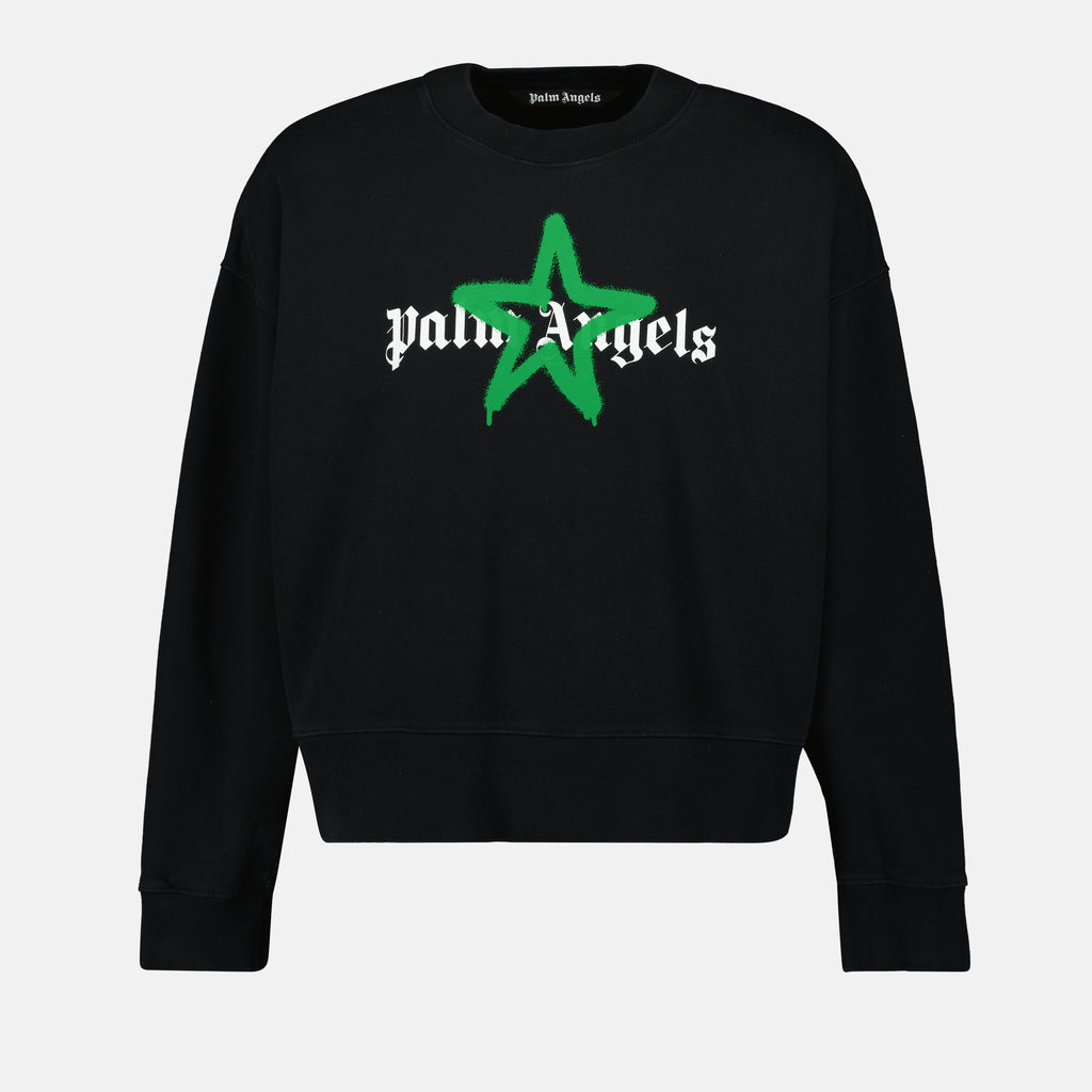 Sudaderas Sudadera con Logo Palm Angels Negro Homme