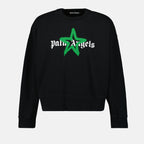 Sudaderas Sudadera con Logo Palm Angels Negro Homme