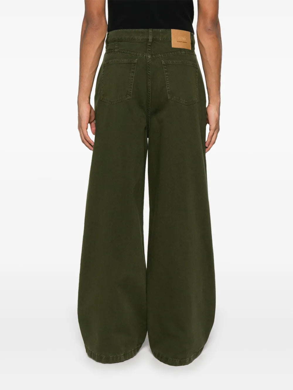 Pantalons Jeans jambes larges Ami PARIS Kaki Homme