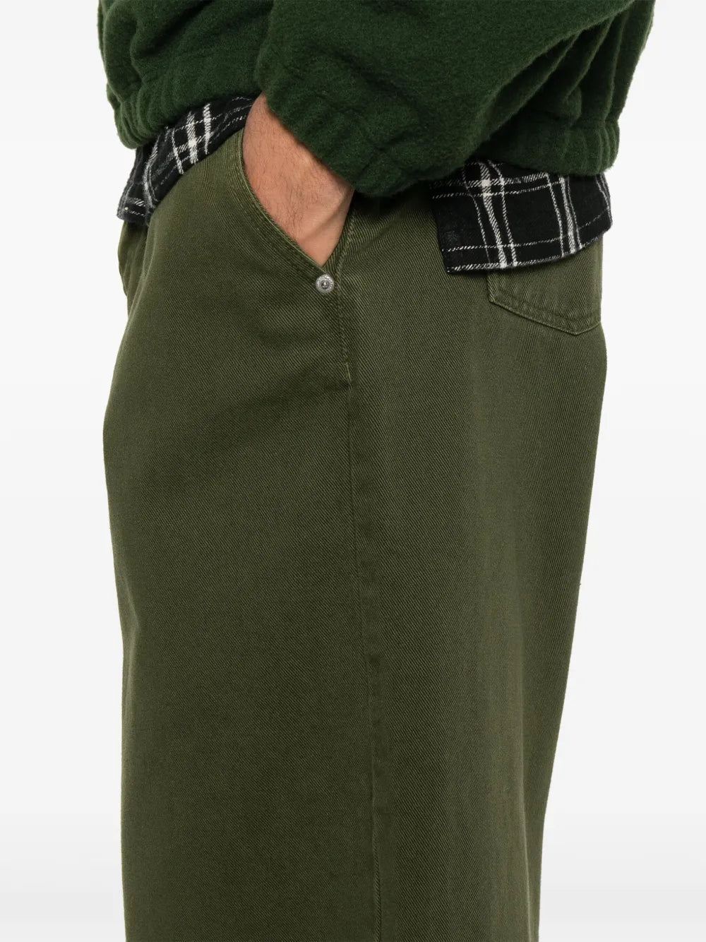 Pantalons Jeans jambes larges Ami PARIS Kaki Homme