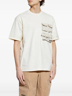 T-Shirts T-Shirt mit Tasche Moncler Grenoble Beige Homme
