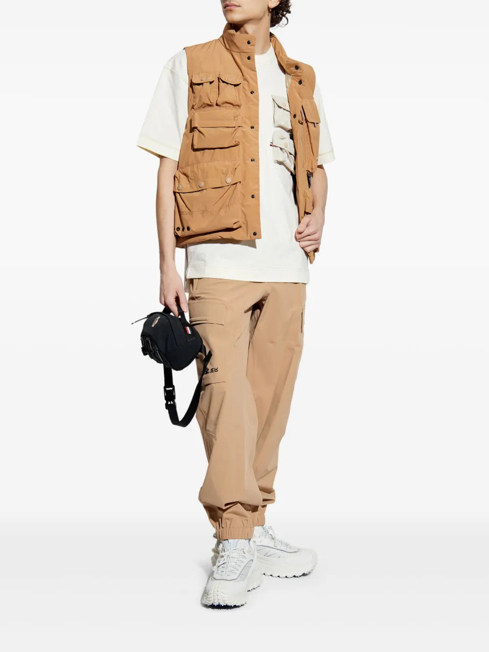 티셔츠 포켓 티셔츠 Moncler Grenoble 베이지 Homme