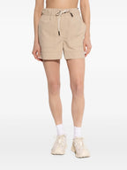 Shorts Technical Crumpled Shorts Moncler Grenoble Beige Femme