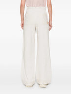 Pantalones Pantalones de chándal de algodón Moncler Grenoble Gris Femme