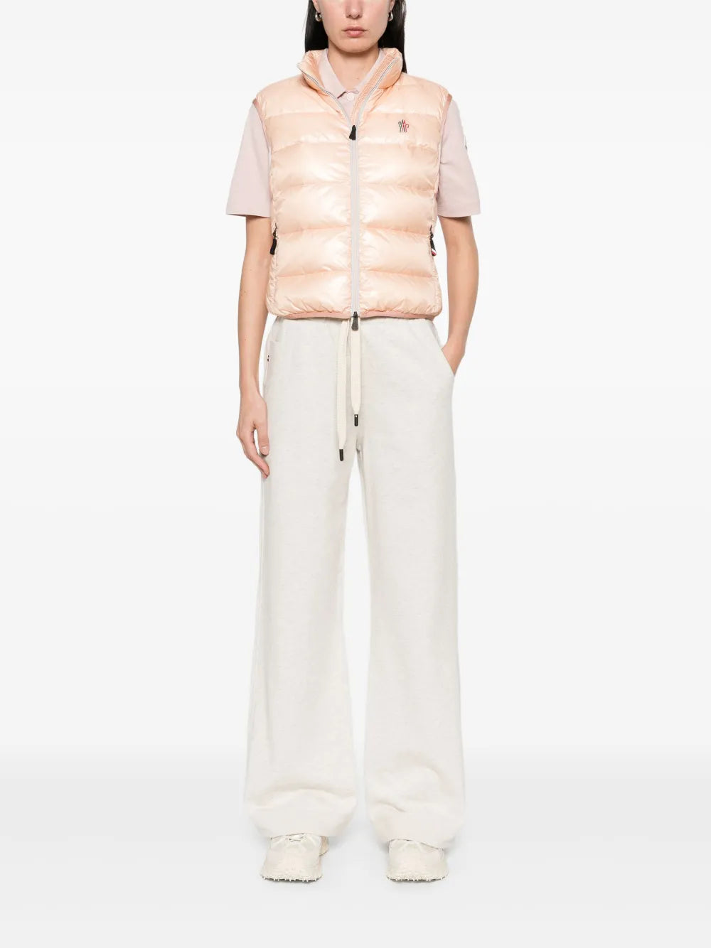 Pantalons Pantalon de survêtement en coton Moncler Grenoble Gris Femme