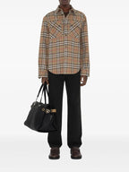 Camicie Camicia a Quadri Check Burberry Beige Homme