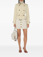 Manteaux Tench court Burberry Beige Femme