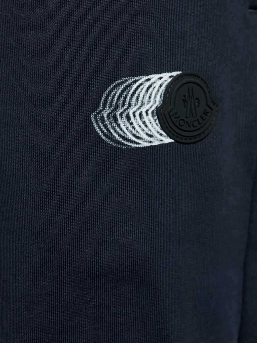 Pantalons Pantalon de jogging à logo délavé Moncler Bleu foncé Homme