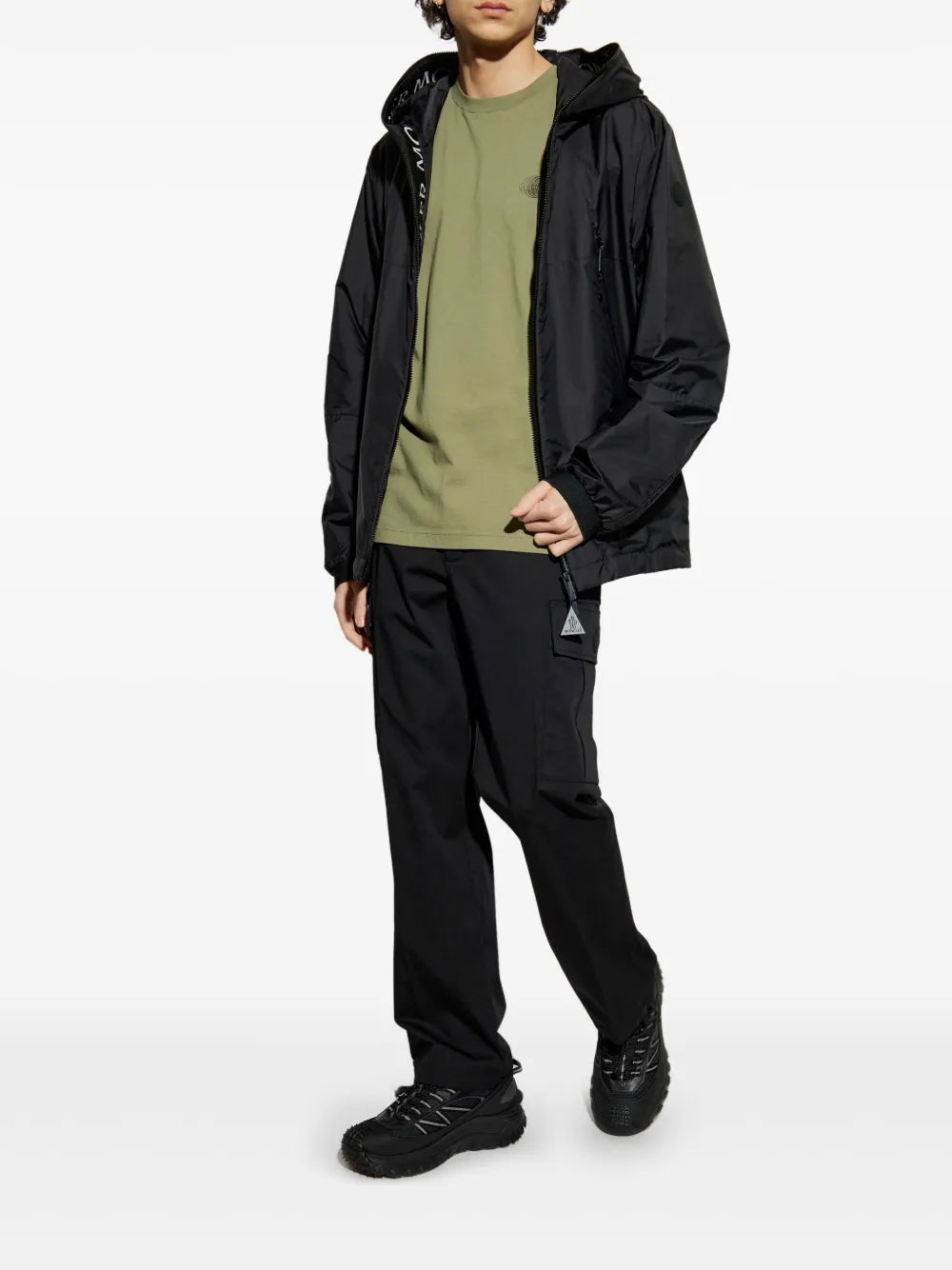 티셔츠 페이디드 로고 패턴 티셔츠 Moncler 녹색 Homme