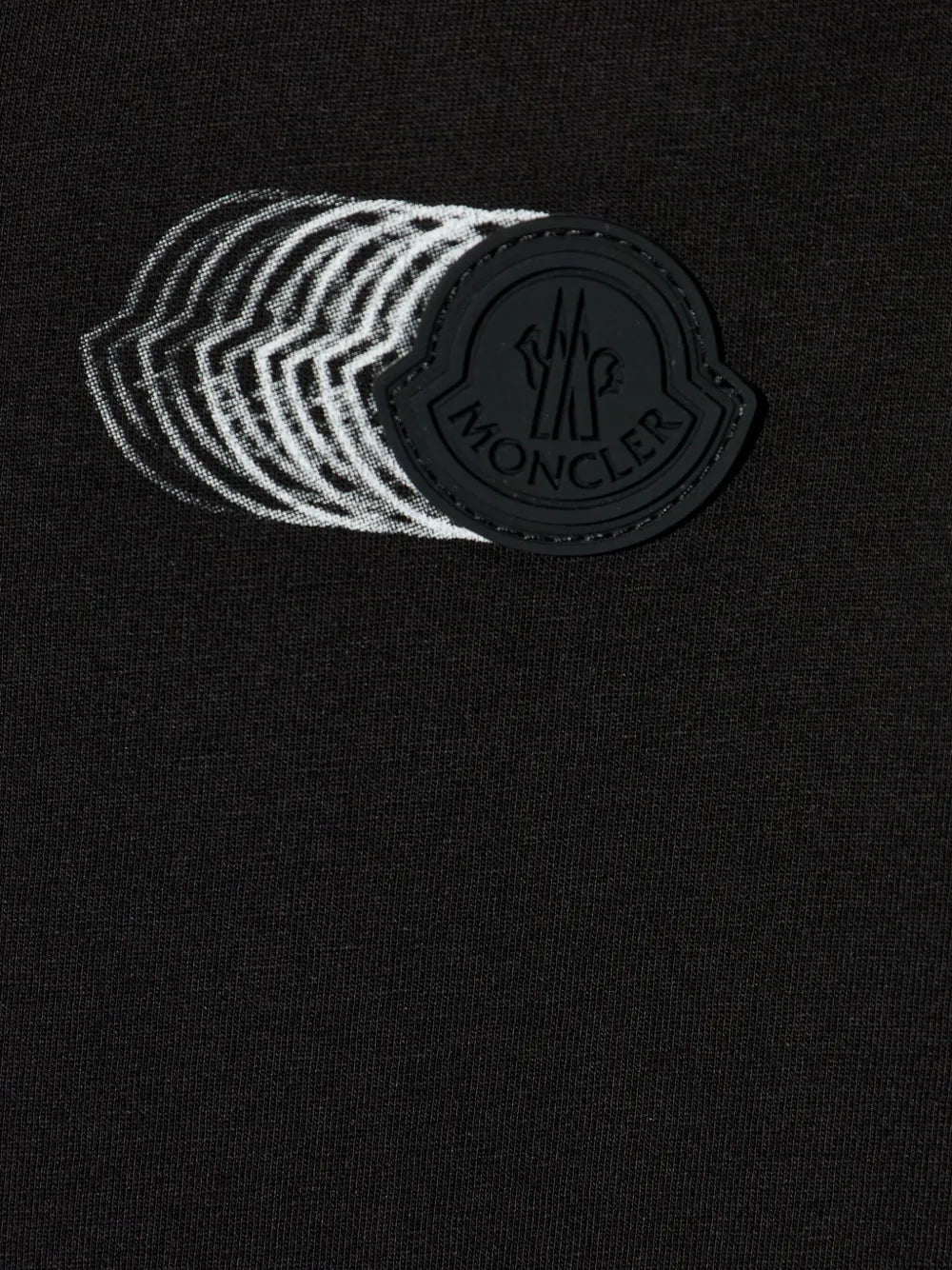 Tシャツ フェイドロゴプリントTシャツ Moncler 黒 Homme
