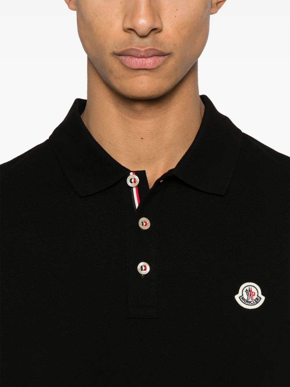 Polos Polo à logo Moncler Noir Homme