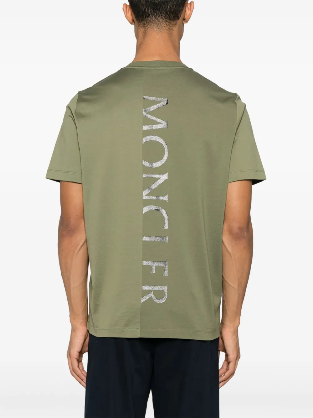 Tシャツ バーティカルロゴTシャツ Moncler 緑 Homme