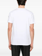 T-shirts T-shirt à logo délavé Moncler Blanc Homme