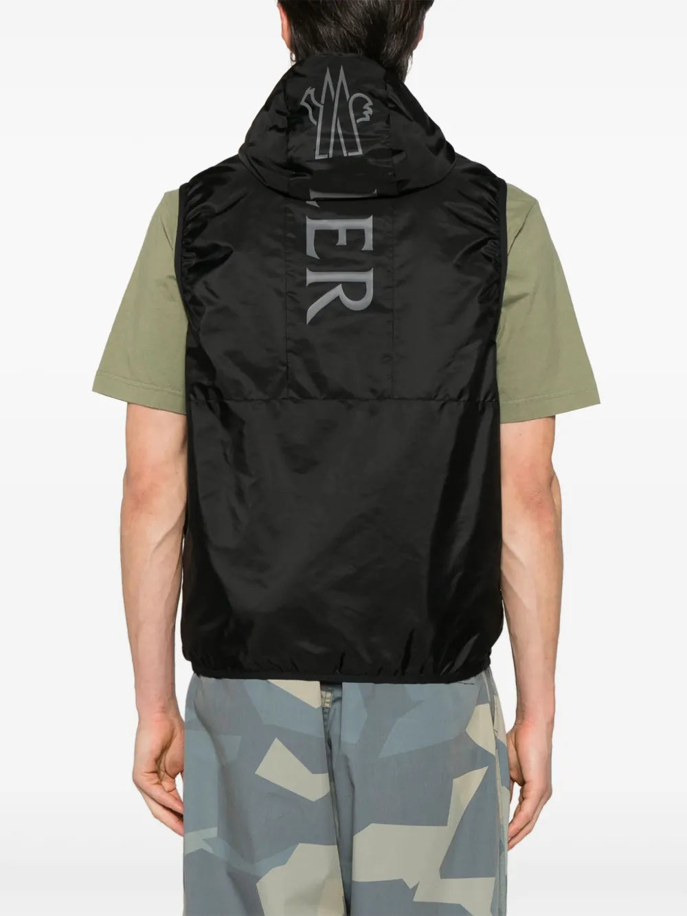 ジャケット モレタン スリーブレス ジャケット Moncler 黒 Homme