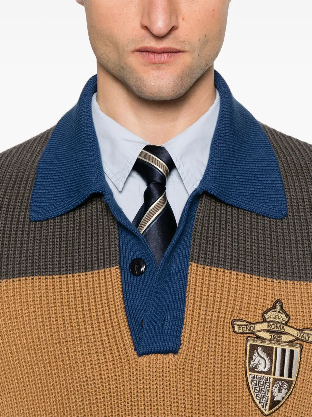 Polos Polo sans manches Fendi Marron Homme