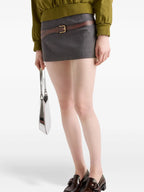 Gonne Gonna mini con cintura Prada Grigio Femme