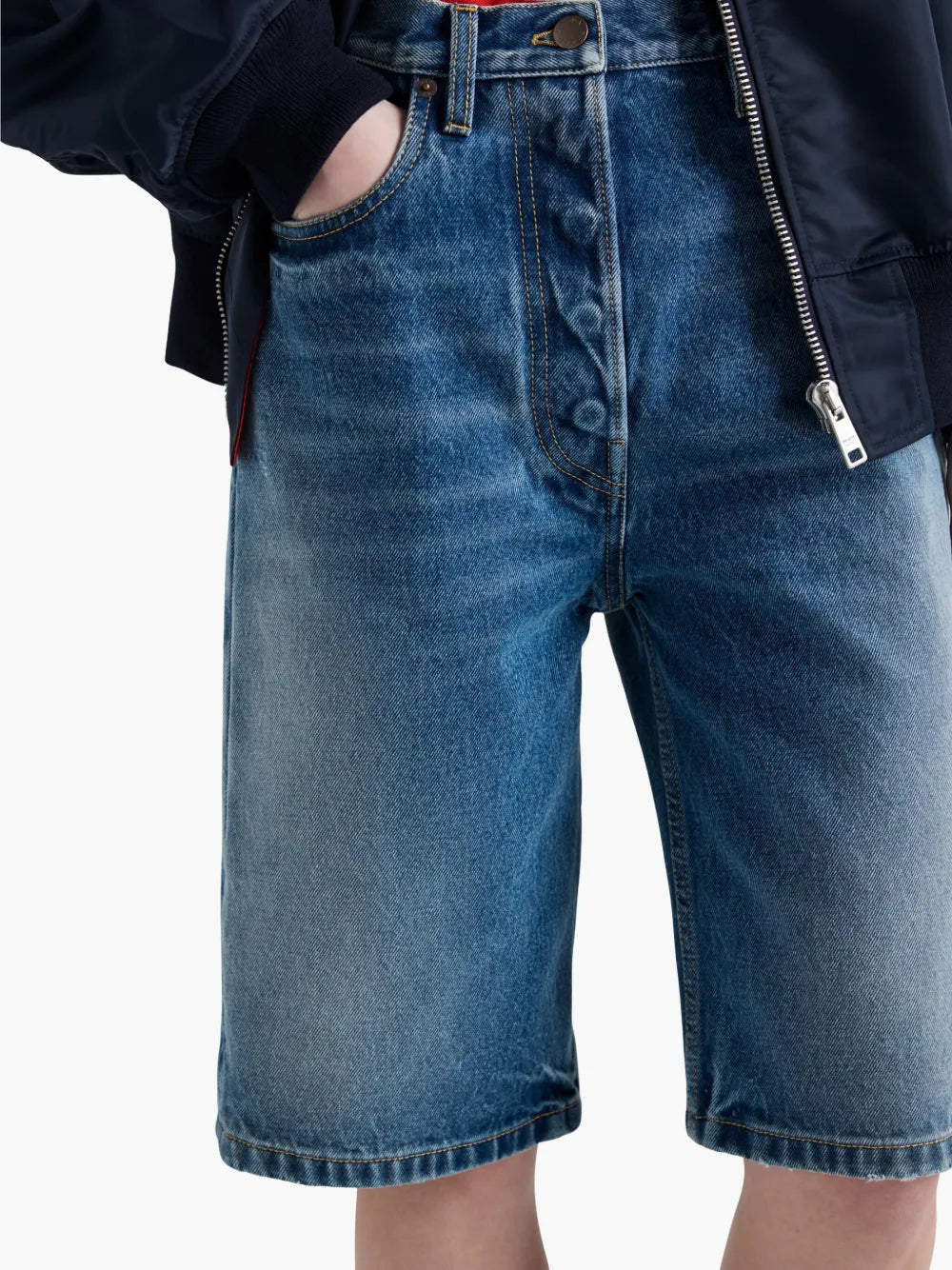Shorts Short en jean Prada Bleu Femme