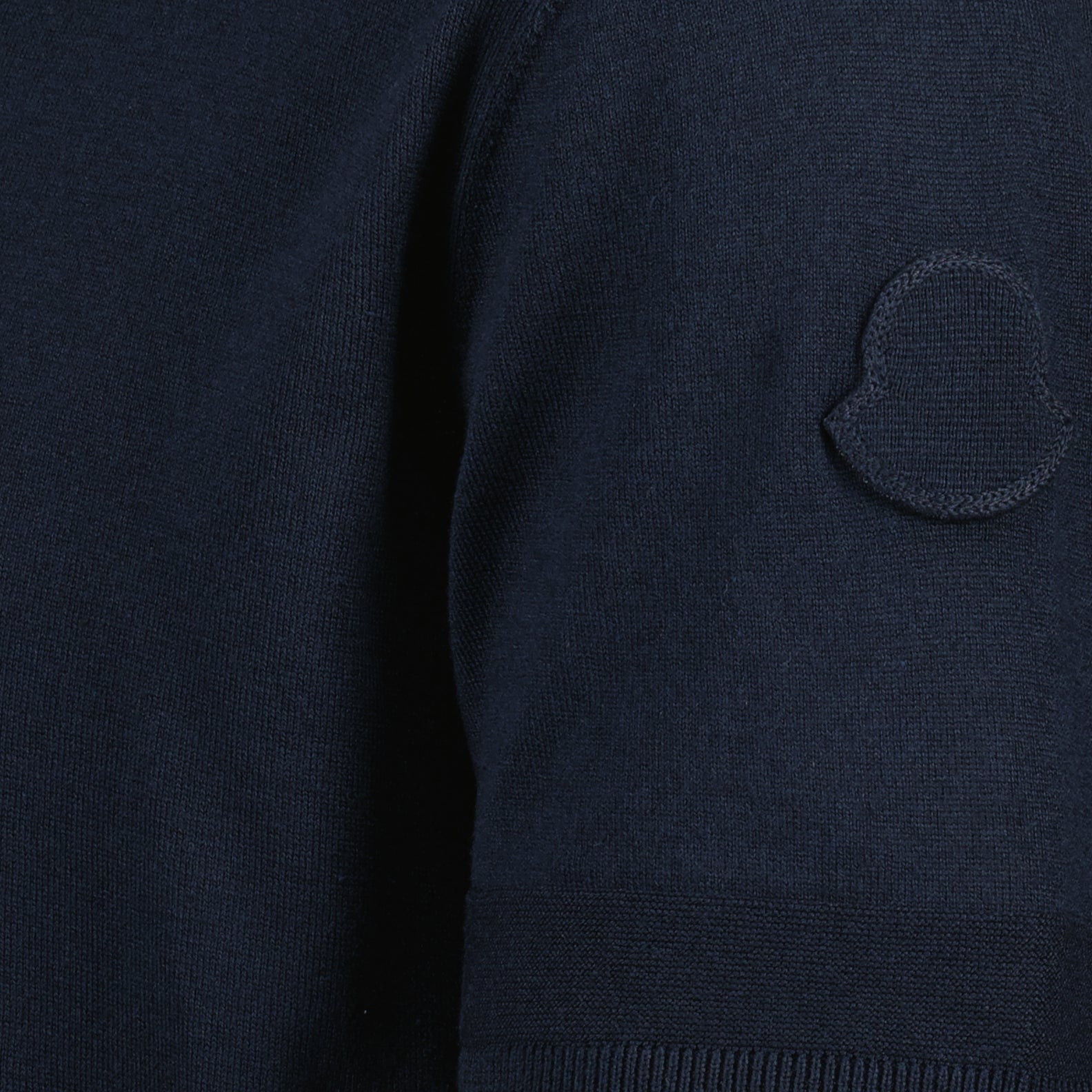 Maille Pull à manches courtes Moncler Bleu foncé Homme