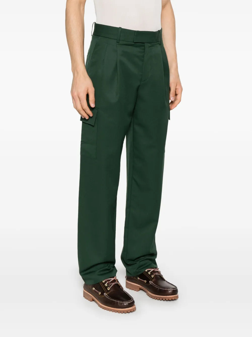 Pantalons Pantalon cargo en laine Drole De Monsieur Vert Homme