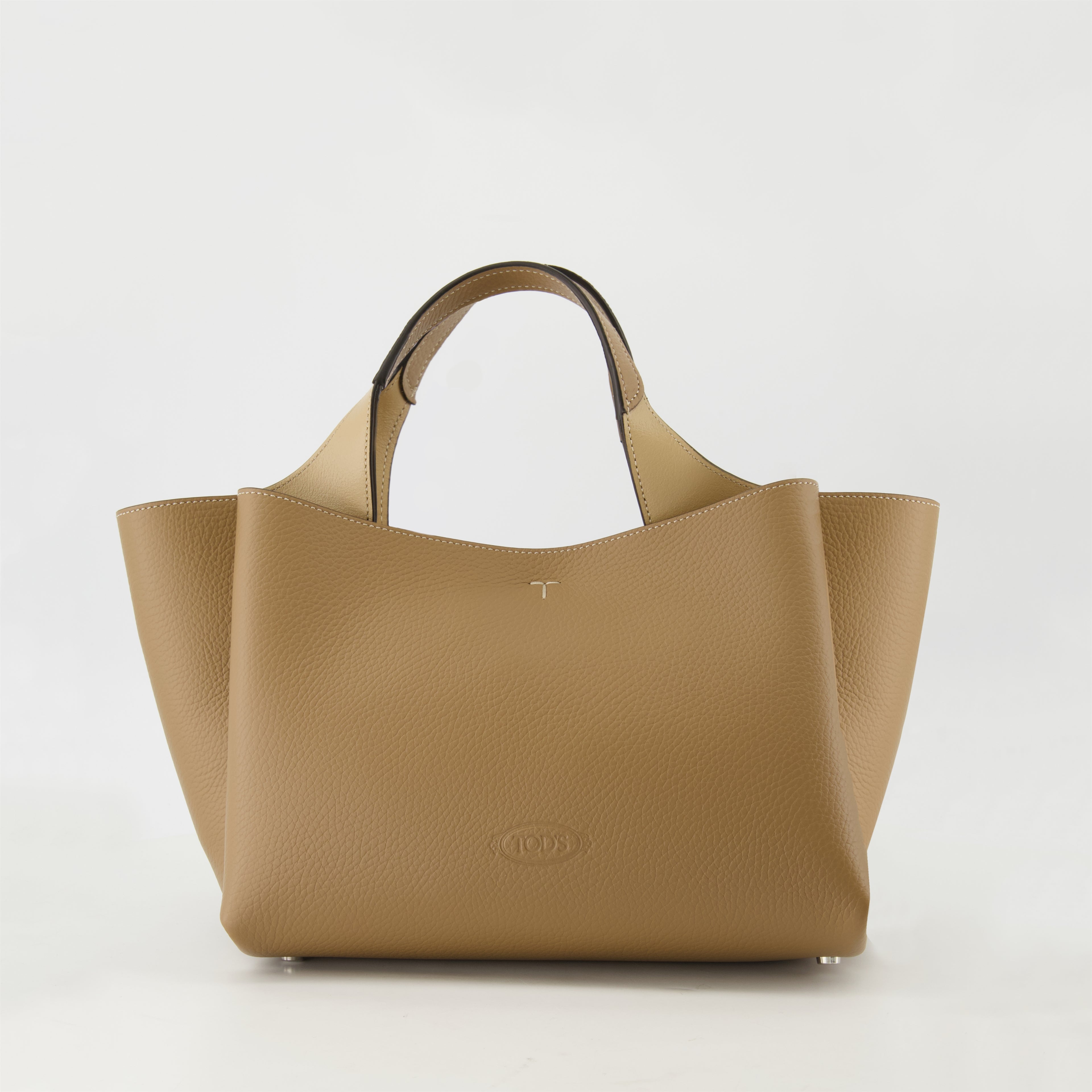 토트백 Petit cabas en cuir Tod's 베이지 Femme
