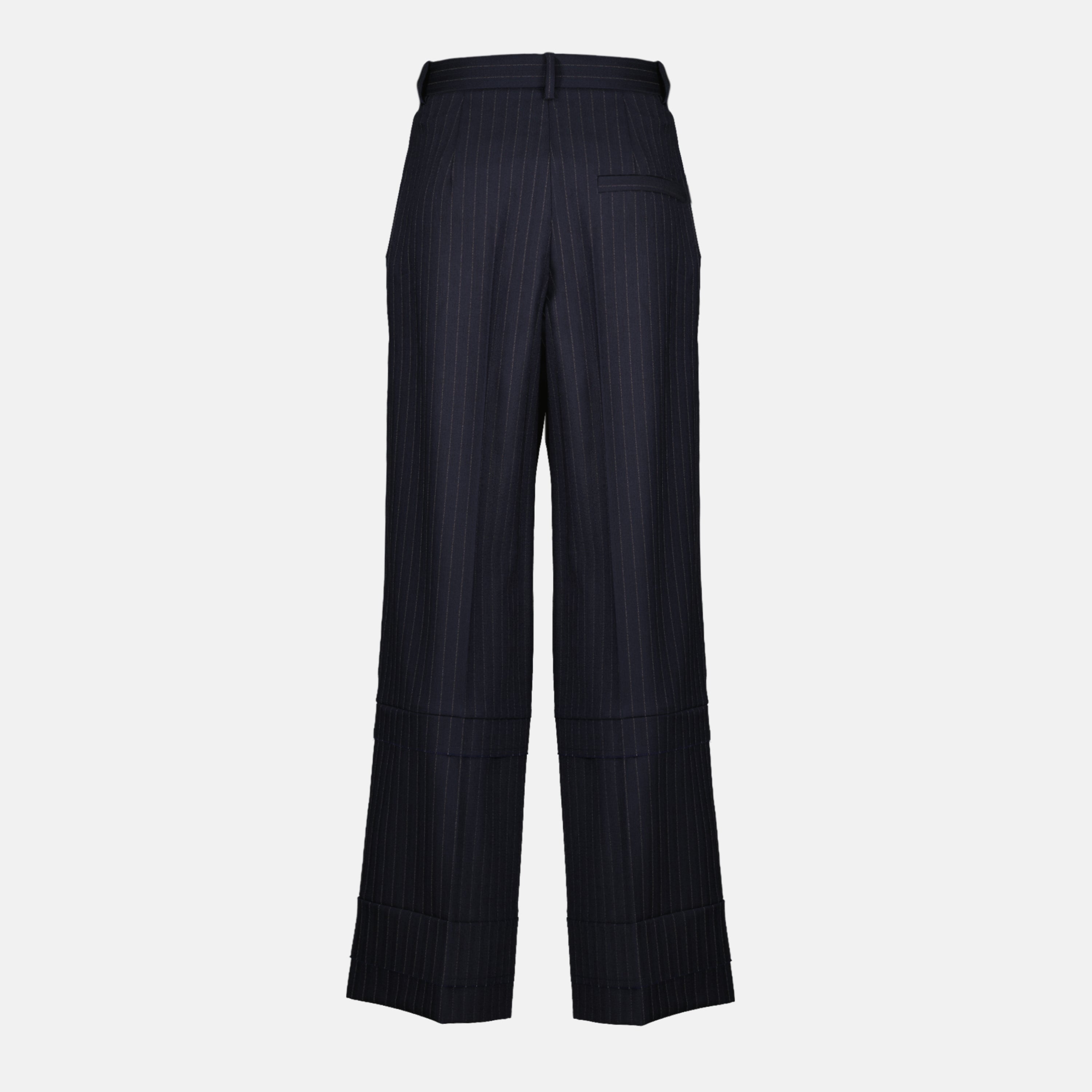 Image de l'article Pantalon à rayures Linden de la marque Khaite pour Femme - Saison Printemps-Été 2026 - Vue de Dos
