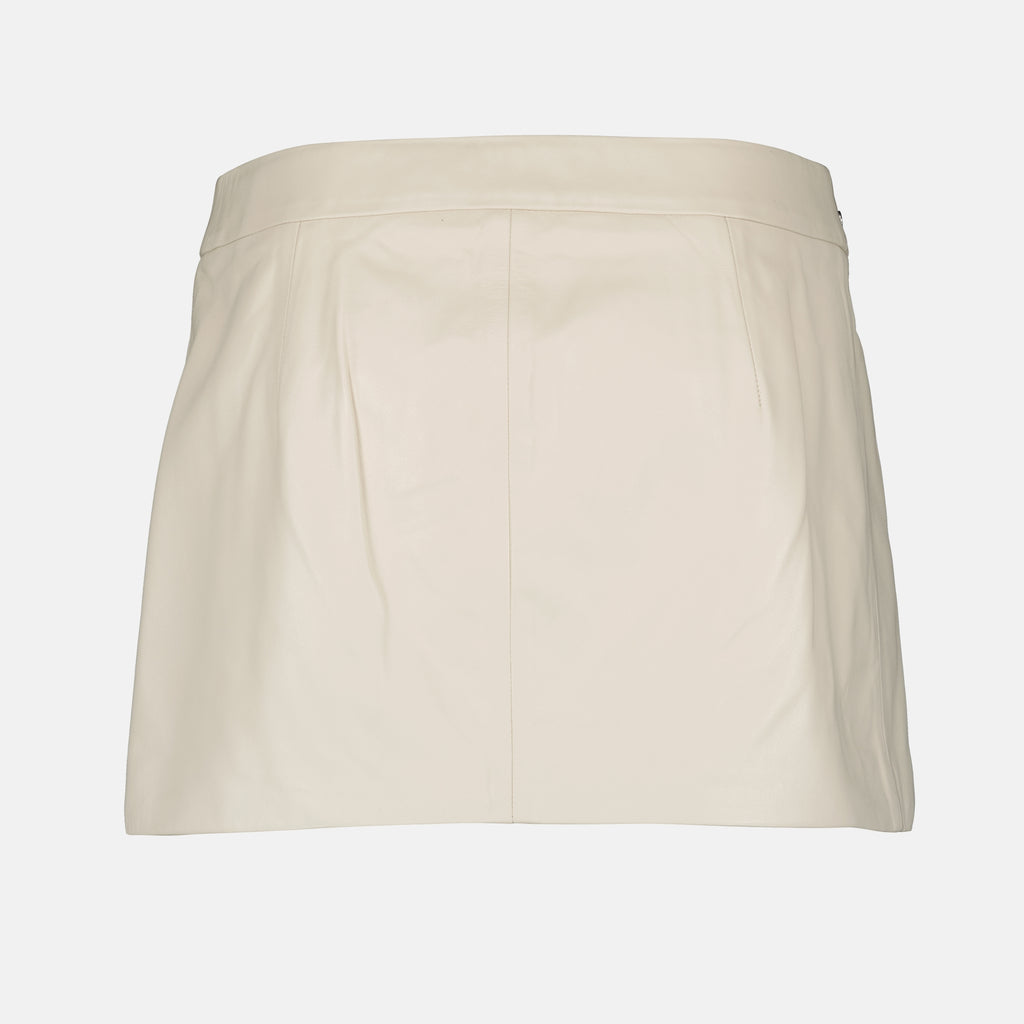 Gonne Gonna in Pelle Yori Iro Beige Femme