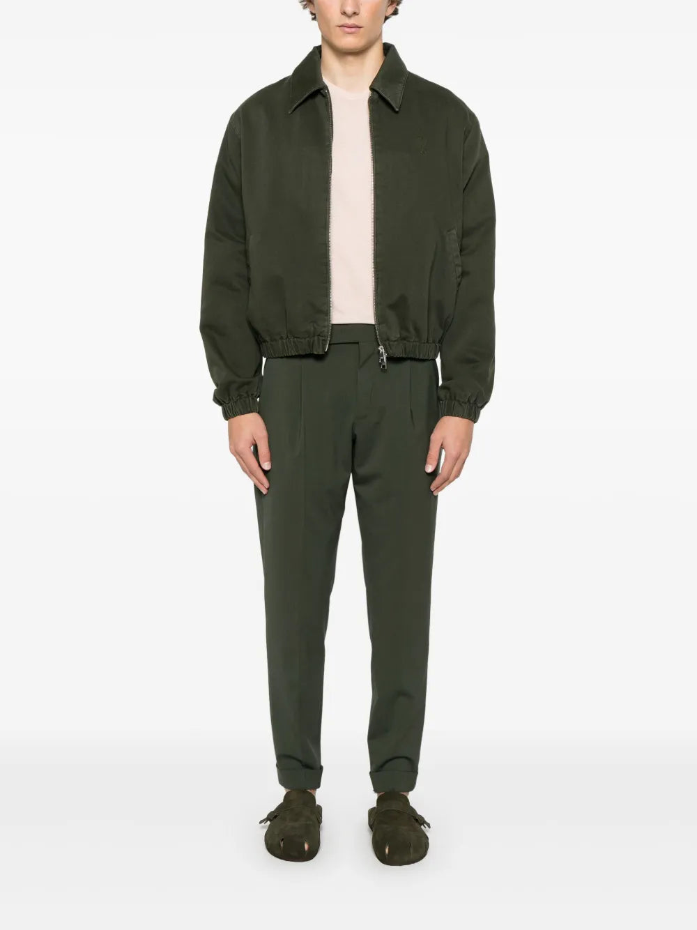 Jackets Zipped Bomber Ami de coeur Ami PARIS Khaki Homme