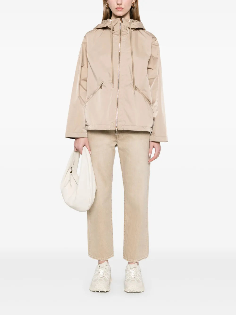 Vestes Veste à capuche Cassiopea Moncler Beige Femme