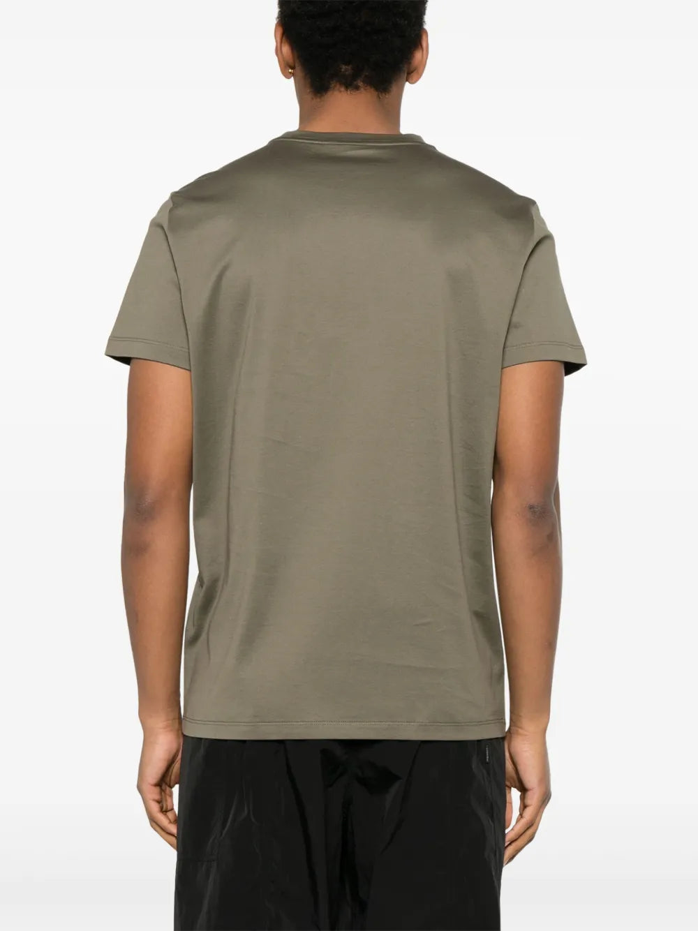 Camisetas T-Shirt Duplo Logo Moncler Cáqui Homme