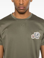 Tシャツ ダブルロゴTシャツ Moncler カーキ Homme
